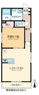 ルミナス弘道【2階】の間取り