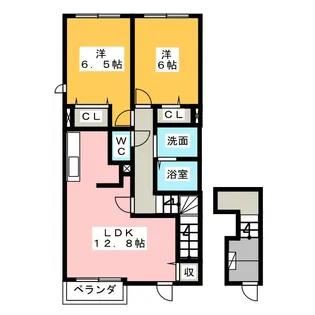 シャトレ城南II【2階】の間取り