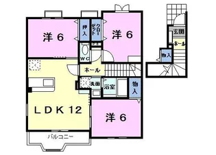 フレッシュリー都川B【2階】の間取り