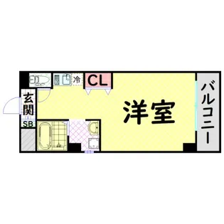 フレンテ靱公園【3階】の間取り