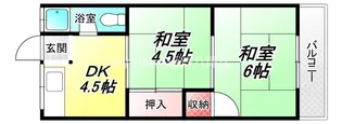 長池パンションC棟【1階】の間取り