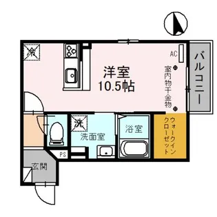 リサイア【2階】の間取り