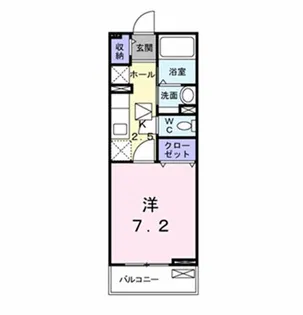 ラ・メール【1階】の間取り