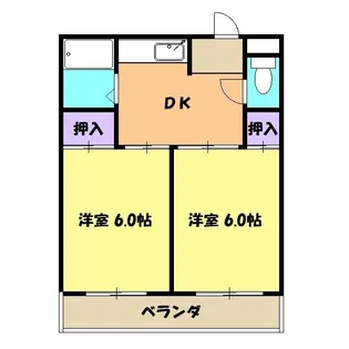 ワタナベハイツ【2階】の間取り