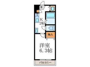 リバ-サイド高野【2階】の間取り
