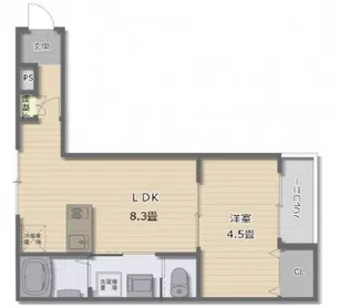 アーデル牛田新町A棟【1階】の間取り