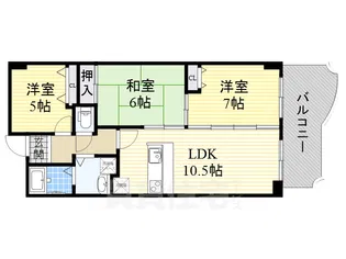 サンライズオーク【4階】の間取り