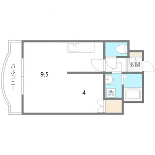 キャッスル八軒【3階】の間取り