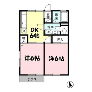 東京都江戸川区東葛西4【アパート】の間取り