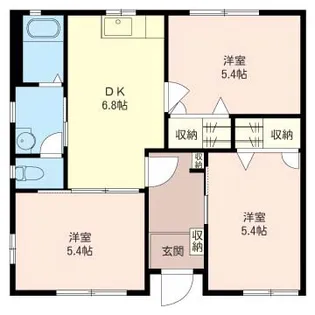 栃木県小山市大字横倉【一戸建】の間取り