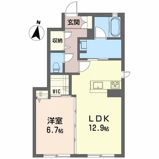 シャーメゾン チェラーグ【1階】の間取り