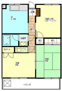 ペアシティ榊 A【2階】の間取り