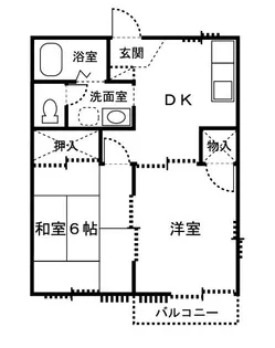 ヴィラエステート D棟【2階】の間取り