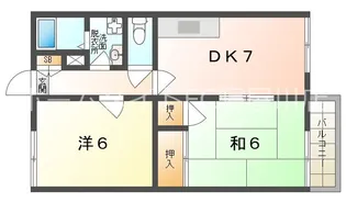 ファミール2号棟【2階】の間取り