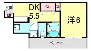 中塚マンション【4階】の間取り