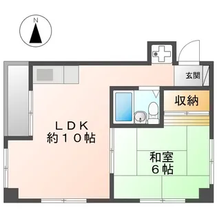 高岡ビル【2階】の間取り