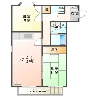 ファーストハイツB【2階】の間取り
