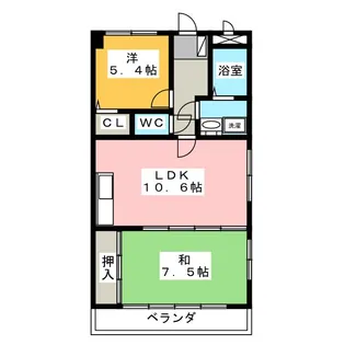グレイシャス・U【3階】の間取り