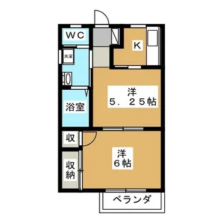 タカラフラットII【2階】の間取り