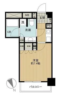 東京都港区芝2【マンション】の間取り