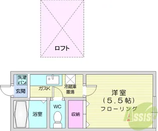グリーンリーフ表柴田【1階】の間取り