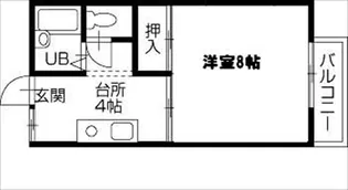 ヴェール六万寺【2階】の間取り