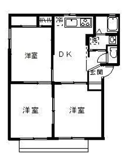 サンヒルズ B棟【1階】の間取り