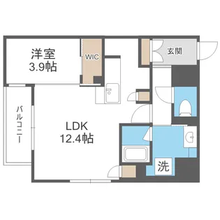 Dimora靭公園【4階】の間取り