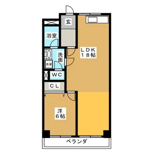 森山ハイツ【2階】の間取り