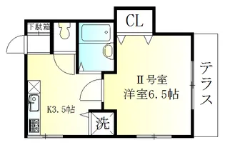 Hyu-gaグランドパレス永福町【1階】の間取り