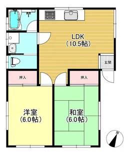 ハウスエム【1階】の間取り