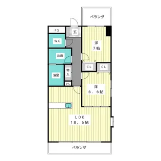 ブールヴァールNOMA【4階】の間取り