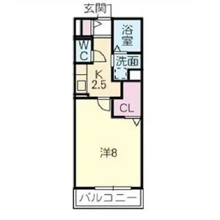 ガノスA・B・C【2階】の間取り