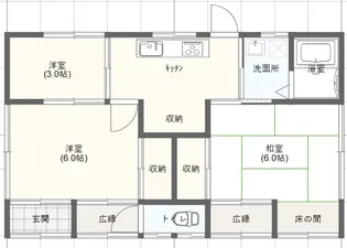 群馬県高崎市新町【一戸建】の間取り
