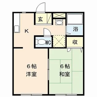 エスポアール壱番館【1階】の間取り