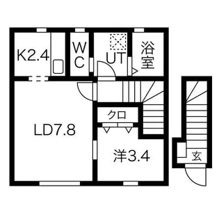 Lagom(ラーゴム)A【2階】の間取り