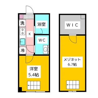 サンフラット田無【1階】の間取り