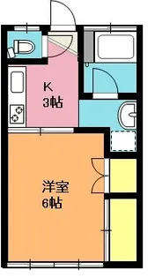 コーポ松本【1階】の間取り