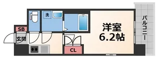 インザライフ大阪EAST RESIDENCE【7階】の間取り