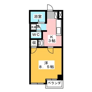 朝日プラザ静岡古庄【2階】の間取り