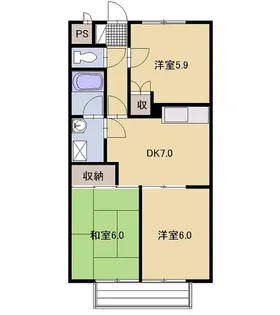 Surplus Threeハタダ【1階】の間取り