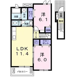 スターポップ M I【2階】の間取り