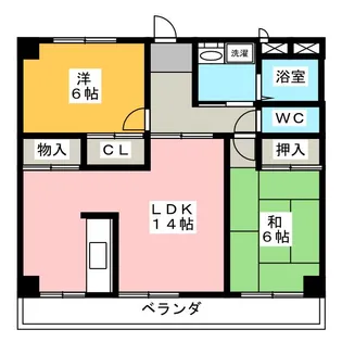 ラ・メゾン・タナカD【3階】の間取り