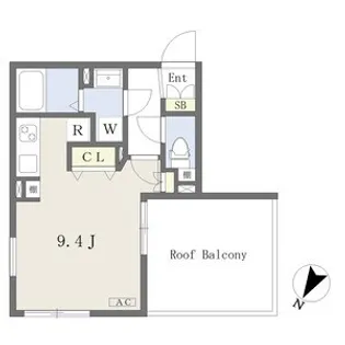 WELL COURT NAKAMURAKOUEN【4階】の間取り