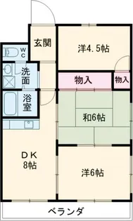 ラブリー三笠B棟【1階】の間取り
