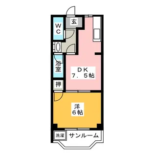 サンハイツ【2階】の間取り
