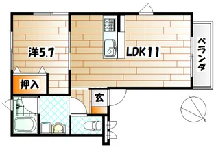 アールエムハイツ篠崎 I【1階】の間取り