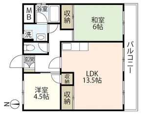 ハイツ古江【3階】の間取り