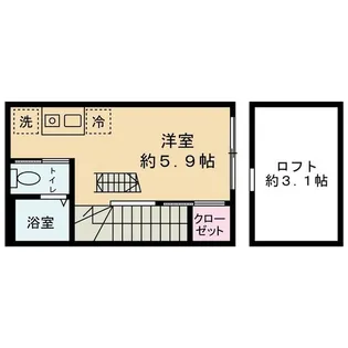 SareteFelici田園調布【2階】の間取り