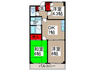 イ-ストハウス【3階】の間取り